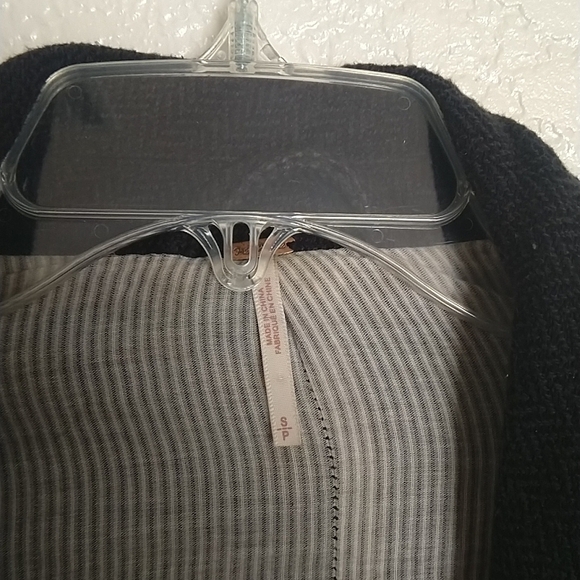 Free people slouchy oversized boyfriend short 2 buttoned coat sz S - Picture 8 of 11